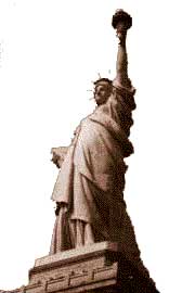 Passing by the non-existent statue of liberty
