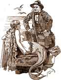 Lord Gorcharp was quite taken with Emily's mermaid costume