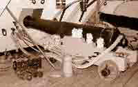 Gun and port on the HMS Victory