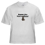 damn the norwegians tshirt
