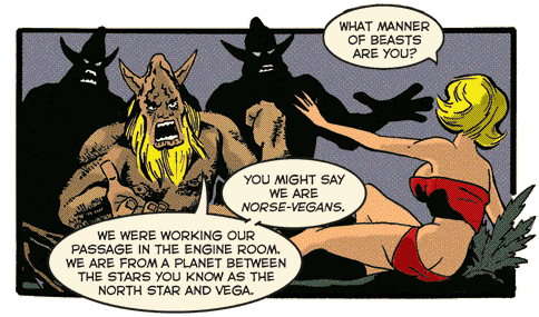 panel 10 illustration -- chaseme speaks with "norse vegans"