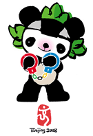 Panda in Olympic shackles -- Beijing Olympics 2008