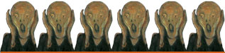 Six gobsmacks out of ten (six repetitions of the scream)