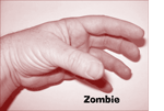 the gesture for zombie