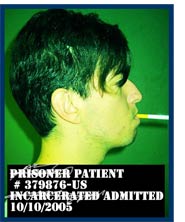 image of mugshot caption: prisoner patient