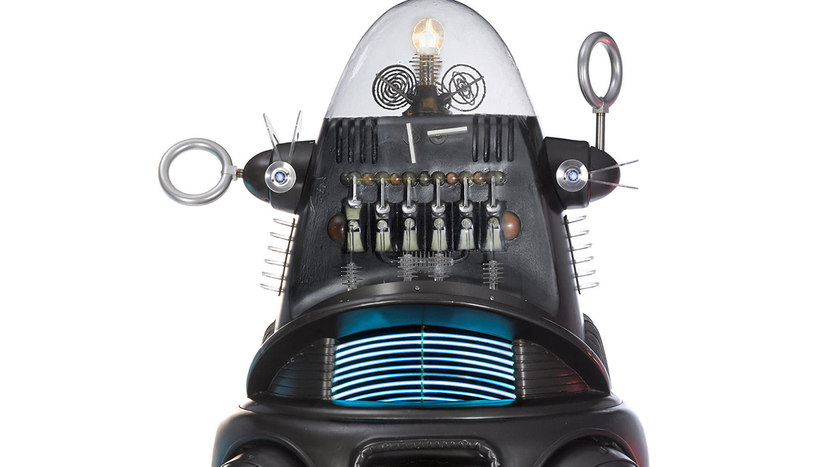 robby the robot close up